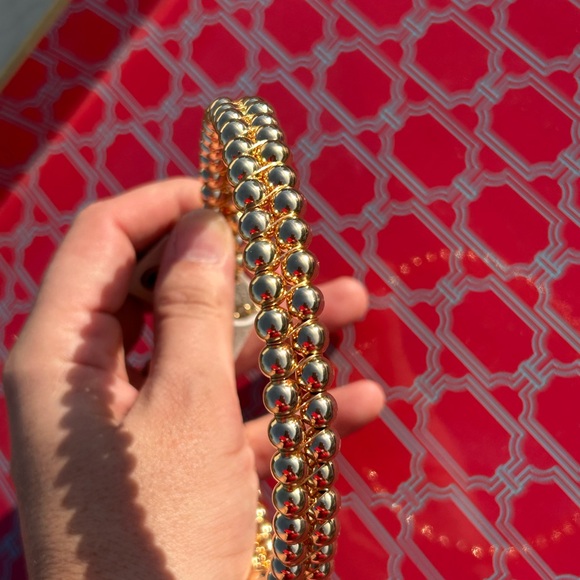 Anthropologie Gold Beaded Necklace - Picture 6 of 11